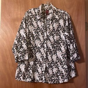 212 Collection Women’s Stretch Button down Blouse (OLCC)